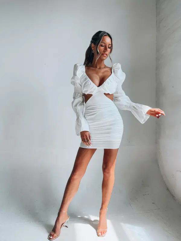 Aja Side Cut Out Mini Dress