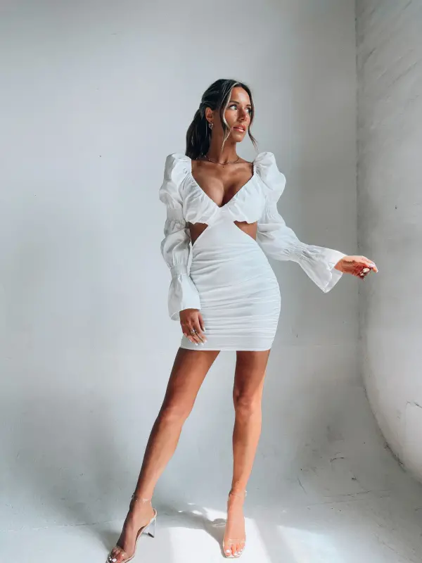 Aja Side Cut Out Mini Dress