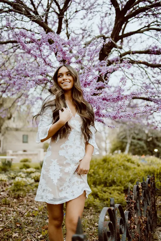 Nikki Lace Half Sleeve Dress