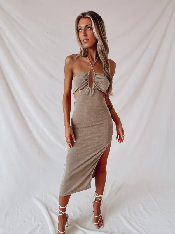 Portia Cut Out Midi Dress